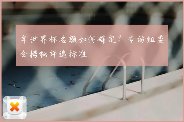 年世界杯名额如何确定？专访组委会揭秘评选标准